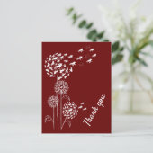 Pusteblume mit Töltern   Postkarte (Stehend Vorderseite)