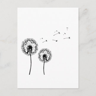 Pusteblume Postkarte
