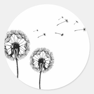 Pusteblume Runder Aufkleber