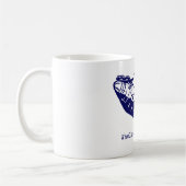 Pusteln bohren Tassenmarine Kaffeetasse (Links)