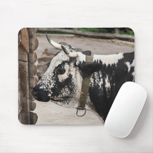Pustertal-Kuh Mousepad (Mit Mouse)