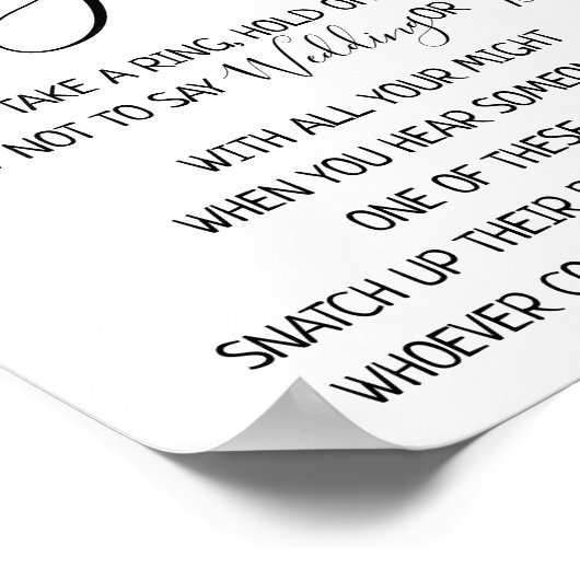 Put a Ring on it eucalyptus greenery Poster (Ecke)