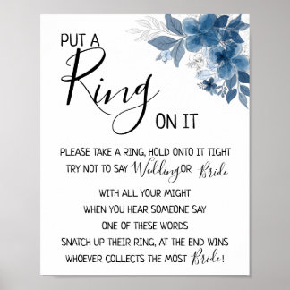 Put a Ring on it eucalyptus greenery Poster