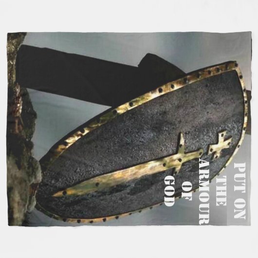 PUT AUF DEN ARMOR GOD FLEECEDECKE (Vorderseite (Horizontal))