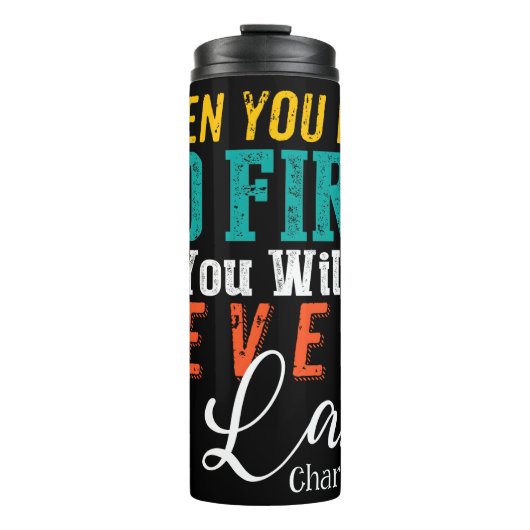 Put God First Never Last Thermosbecher (Vorderseite)