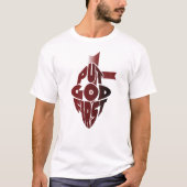 Put God First Retro Christian T-Shirt | Faith Typo (Vorderseite)
