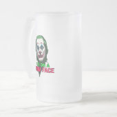 Put on a Happy Face Mattglas Bierglas (Vorderseite Links)