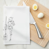 "Put on the complete Suit of Armor"  Geschirrtuch (Viertel Falte)