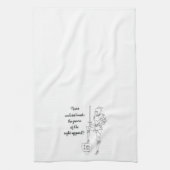 "Put on the complete Suit of Armor"  Geschirrtuch (Vertikal)