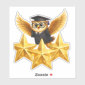 Put the owl three gold stars, achievement custom v aufkleber (Blatt)