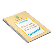 Put Your Logo Here New Employee Orientation Notizblock (Rechte Seite)