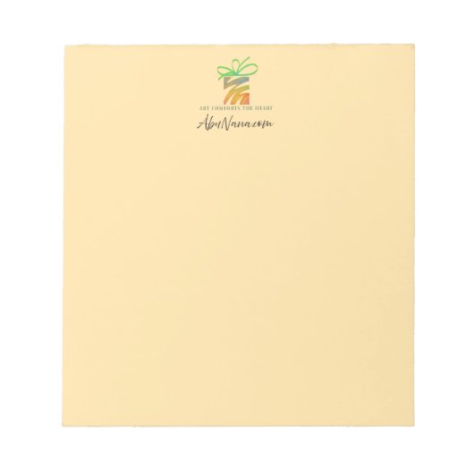 Put Your Logo Here Tablet Notizblock (Vorderseite)