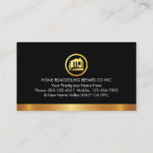 Put Your Name On Gold Handyman Layer Visitenkarte (Rückseite)