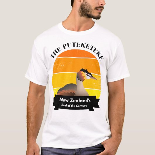 Puteketeke Neuseelands Vogel des Jahrhunderts T-Shirt (Vorderseite)