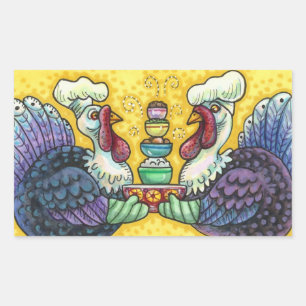 PUTEN & ALL DAS DRUM UND DRAN, LUSTIGE THANKSGIVIN RECHTECKIGER AUFKLEBER