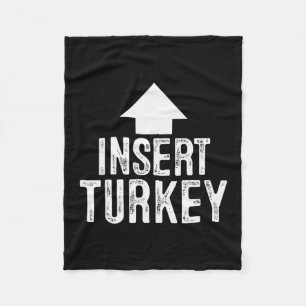 Puten-Einsetzen Thanksgiving Halloween Zeigender P Fleecedecke