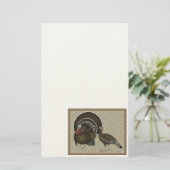 Puten Standard Bronze Portrait Briefpapier (Stehend Vorderseite)
