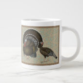 Puten Standard Bronze Portrait Jumbo-Tasse (Rechts)