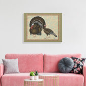 Puten Standard Bronze Portrait Leinwanddruck (Insitu (Wohnzimmer))