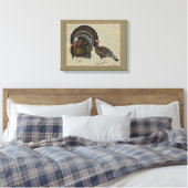 Puten Standard Bronze Portrait Leinwanddruck (Insitu (Schlafzimmer))