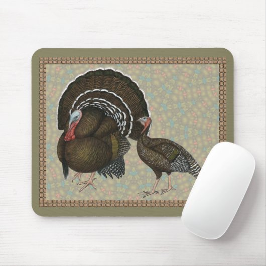 Puten Standard Bronze Portrait Mousepad (Mit Mouse)