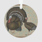 Puten Standard Bronze Portrait Ornament (Rückseite)