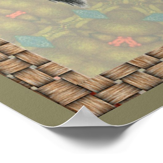 Puten Standard Bronze Portrait Poster (Ecke)