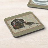 Puten Standard Bronze Portrait Untersetzer (Linke Seite)