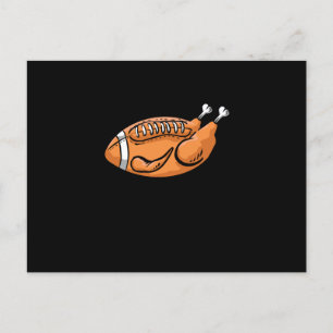 Putenfußball Lustiges Erntedankessen Familie Postkarte