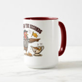 Puterstunde Truthahn Erntedankfest Design Tasse (VorderseiteRechts)