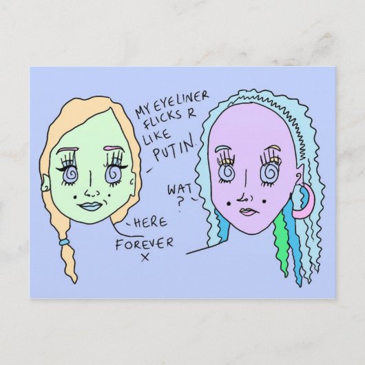 Putin Baby | Postkarte | #overgehört (Vorderseite)