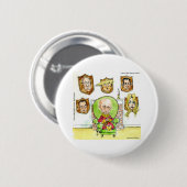 Putin der Jäger bekommt meinen Präsidenten Trump n Button (Vorne & Hinten)