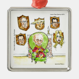 Putin der Jäger bekommt meinen Präsidenten Trump n Ornament Aus Metall