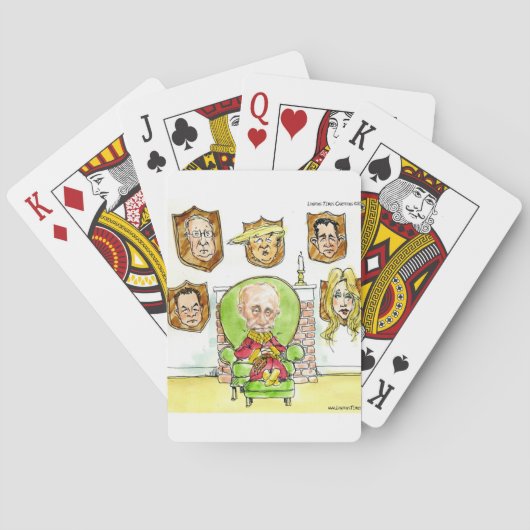 Putin der Jäger bekommt meinen Präsidenten Trump n Spielkarten (Rückseite)