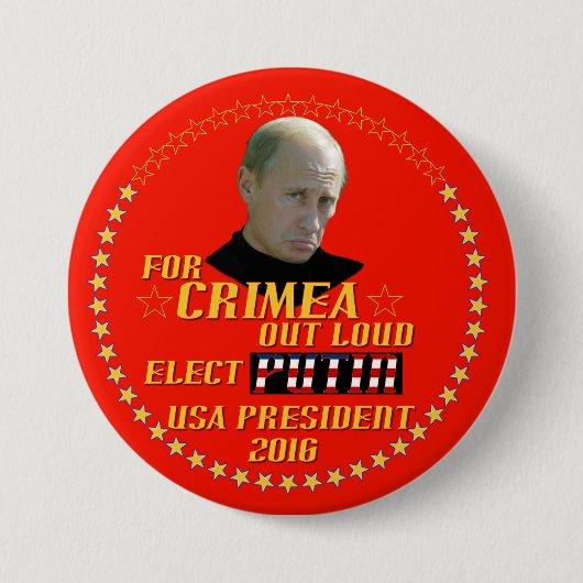 Putin für Präsidenten USA 2016 Button (Vorderseite)
