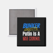 Putin ist ein Kriegsverbrecher Ukraine Ukrainisch Magnet (Vorderseite/Rückseite)