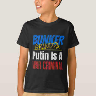 Putin ist ein Kriegsverbrecher Ukraine Ukrainisch T-Shirt