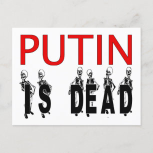 Putin Ist Tot Postkarten! Postkarte