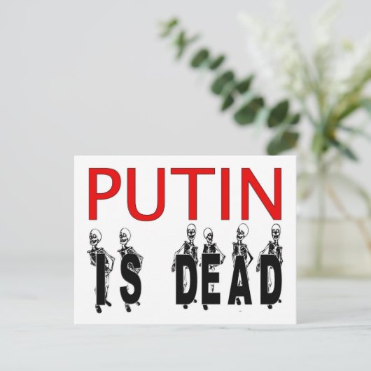 Putin ist tote Postkarten! Postkarte (Stehend Vorderseite)