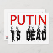Putin ist tote Postkarten! Postkarte (Vorne/Hinten)