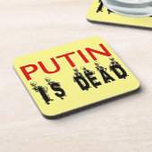 Putin ist tote Untersetzer! Getränkeuntersetzer (Linke Seite)