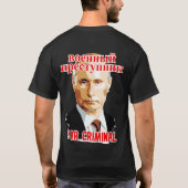 PUTIN: KRIEGSSTRAFE 2 T-Shirt (Rückseite)
