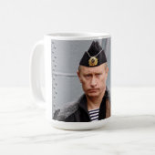 Putin-Militär Kaffeetasse (Vorderseite Links)
