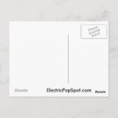 Putin mit russischer Flagge Postkarte (Rückseite)