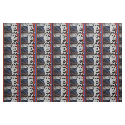 Putin mit russischer Flagge Stoff (Fat Quarter (45,7 x 55,9 cm))