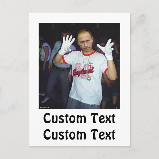 Putin Partys Postkarte (Vorderseite)