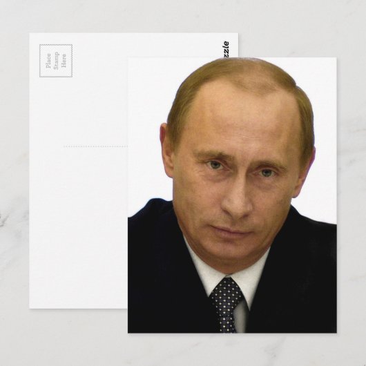 Putin Postkarte (Vorne/Hinten)