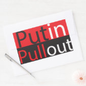 Putin Pullout Rechteckiger Aufkleber (Umschlag)