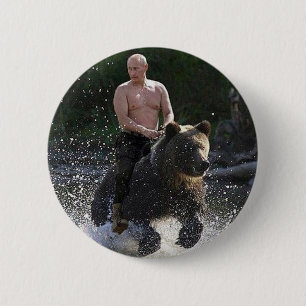 Putin reitet einen Bären! Button