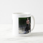 Putin reitet einen Bären! Kaffeetasse (VorderseiteRechts)